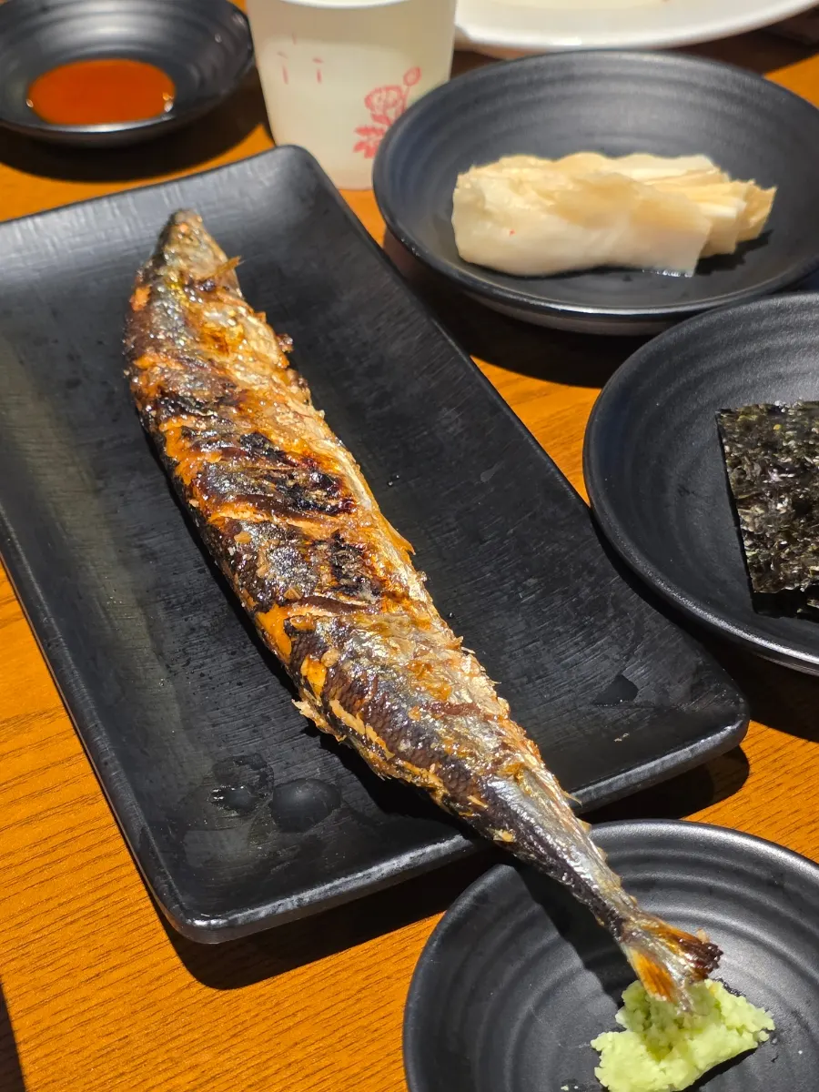 별미로 꼽은 기본찬 꽁치구이