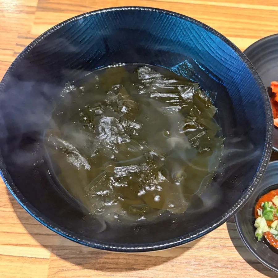 Kimchi, salted pollock roe and other default side dishes