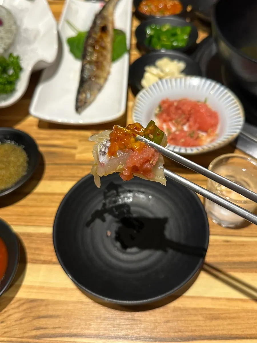 4만5천원 참돔 광어 2인 한 상 차림