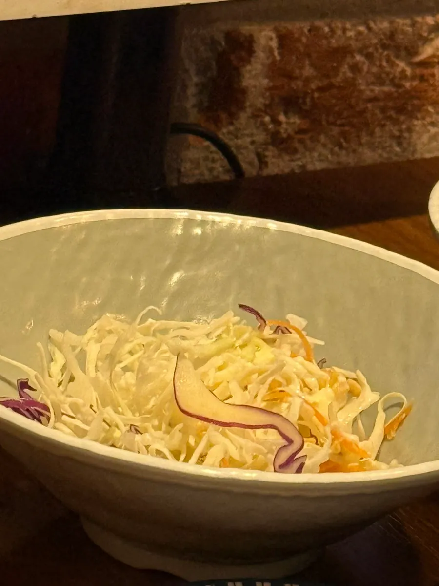 Hot seaweed soup and white kimchi