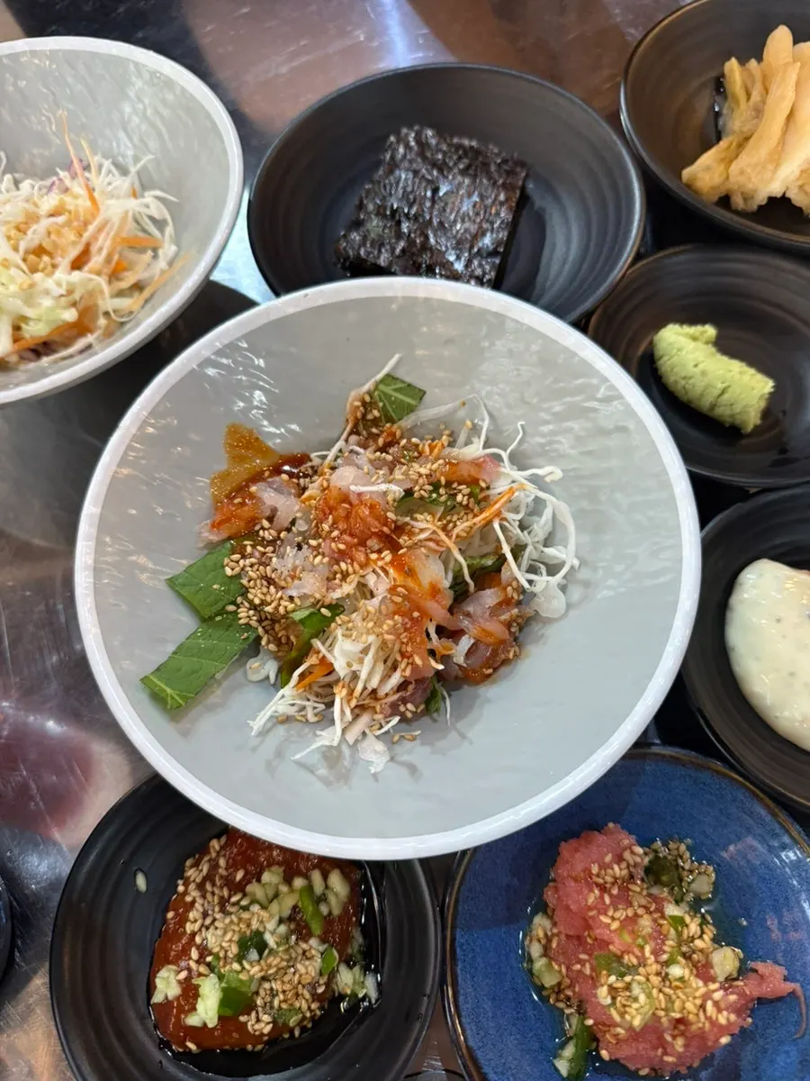 해산물 상차림의 반찬 구성