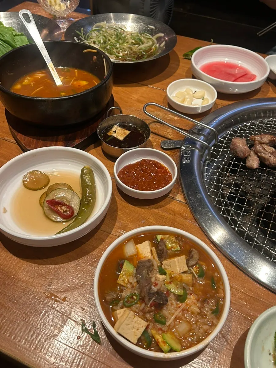 Doenjang sul-bap with a bowl of rice