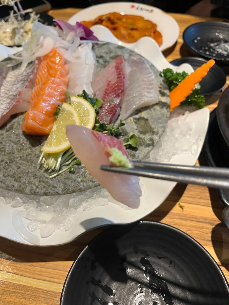 Seis tipos de sashimi con distintas texturas