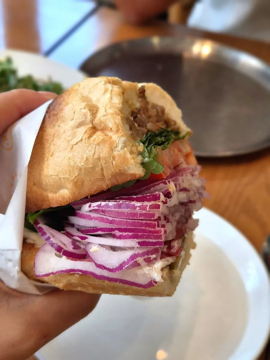 A filling sandwich meal