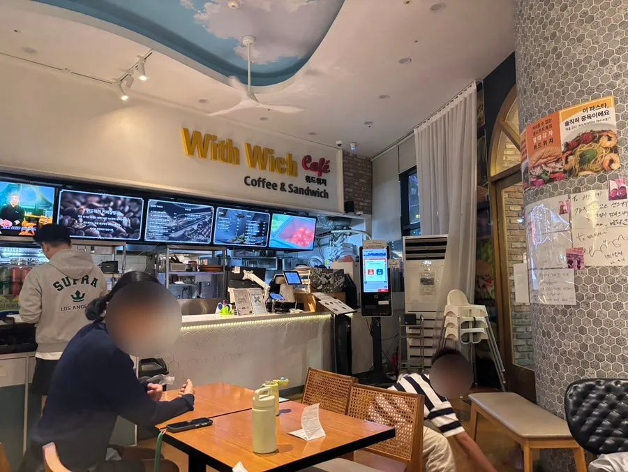 Withwich's spacious dining hall and 4-person tables