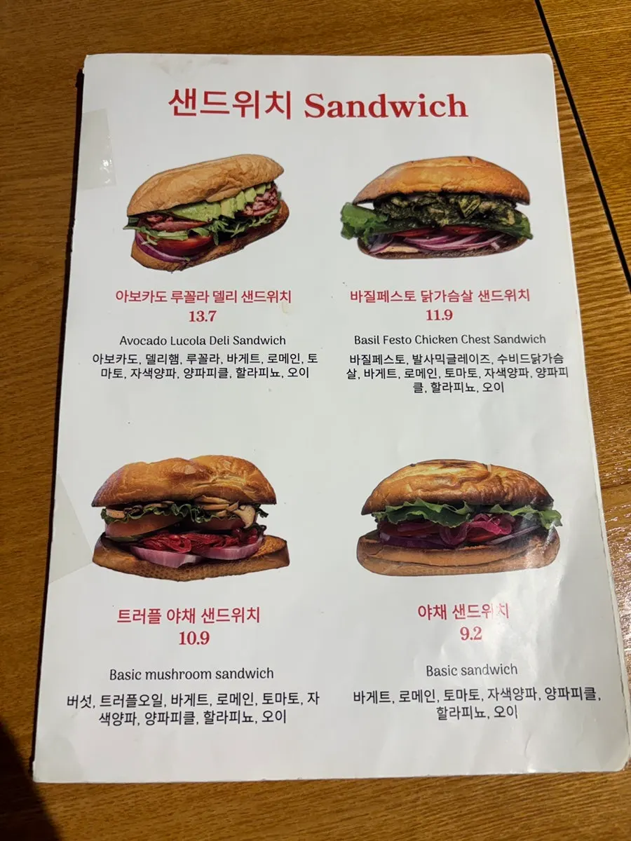 Vertical photo of Withwich's menu board