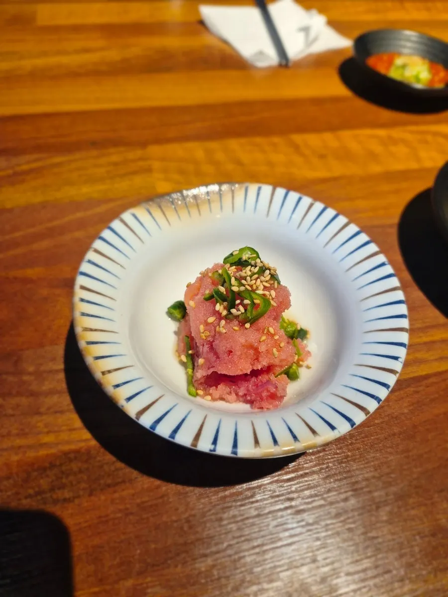 Flying fish roe to enjoy with shrimp