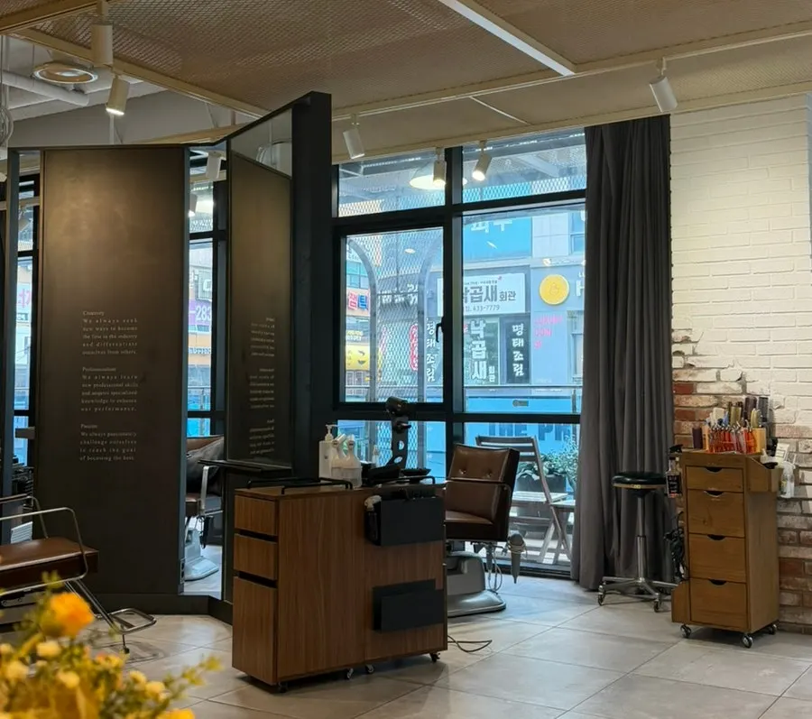 Price list posted at the store entrance