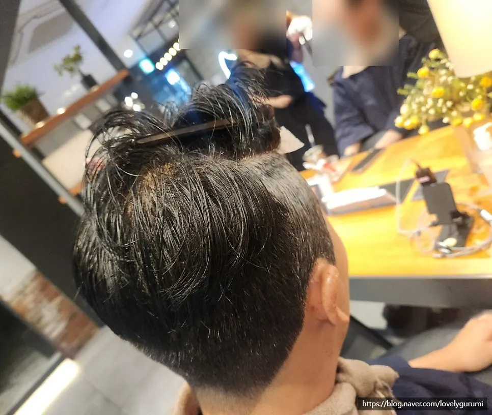 9mm side cut and down perm in progress
