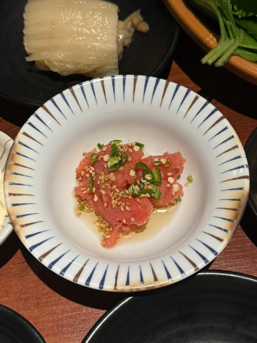 Crisply cooked kimchi pancake