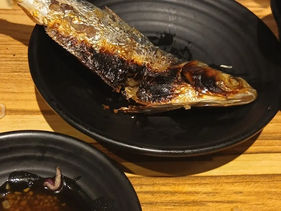 A plate of nutty grilled gizzard shad