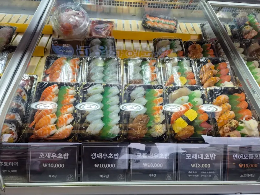 Sushi menu and price guide