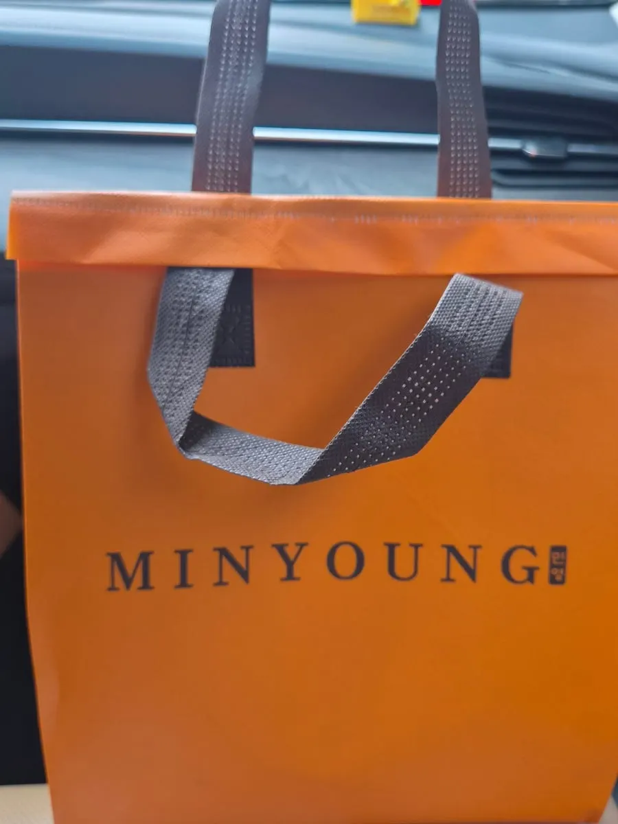 Sushi order in an insulated shopping bag