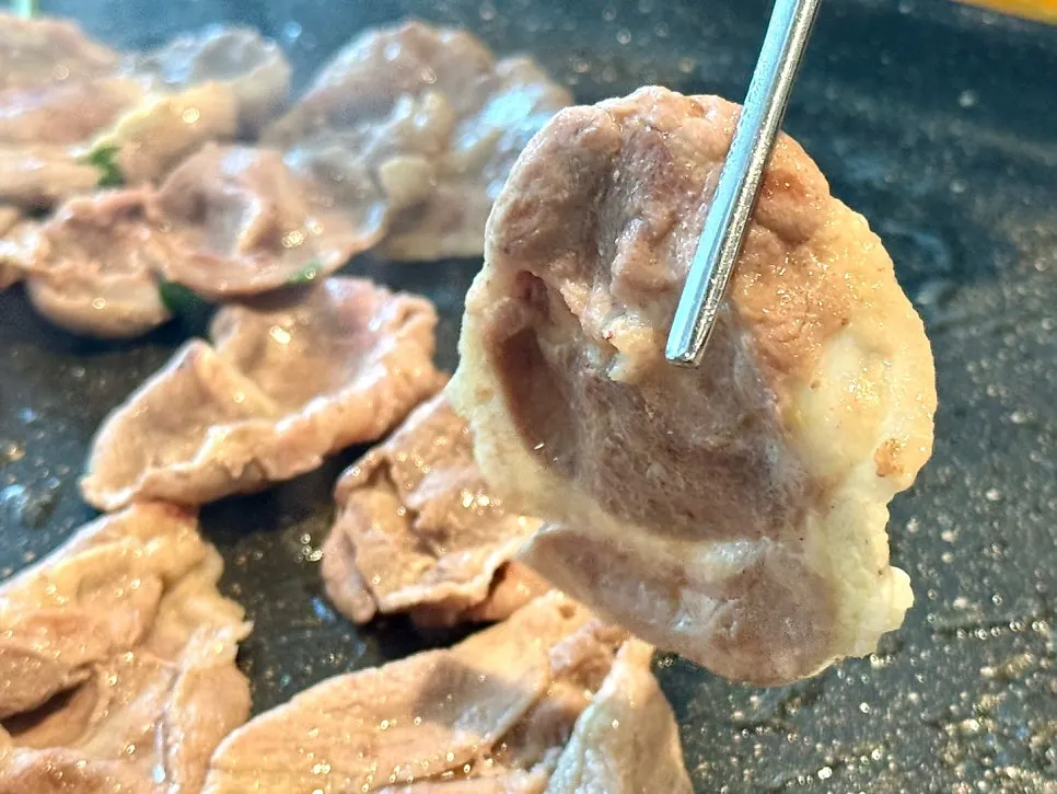 Duck chadol BBQ placed on the grill