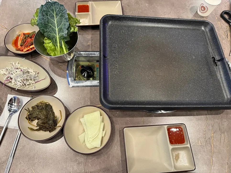 커플코스 고기 상차림