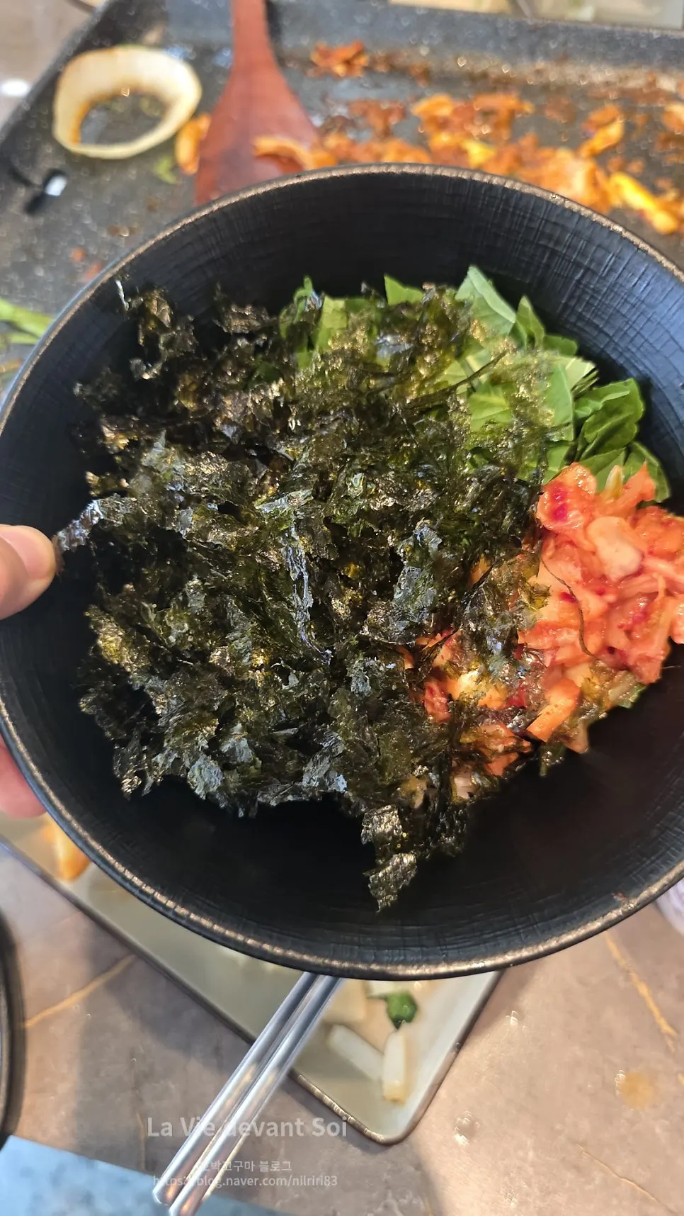 Doenjang jjigae and other dishes at Deo Chadol