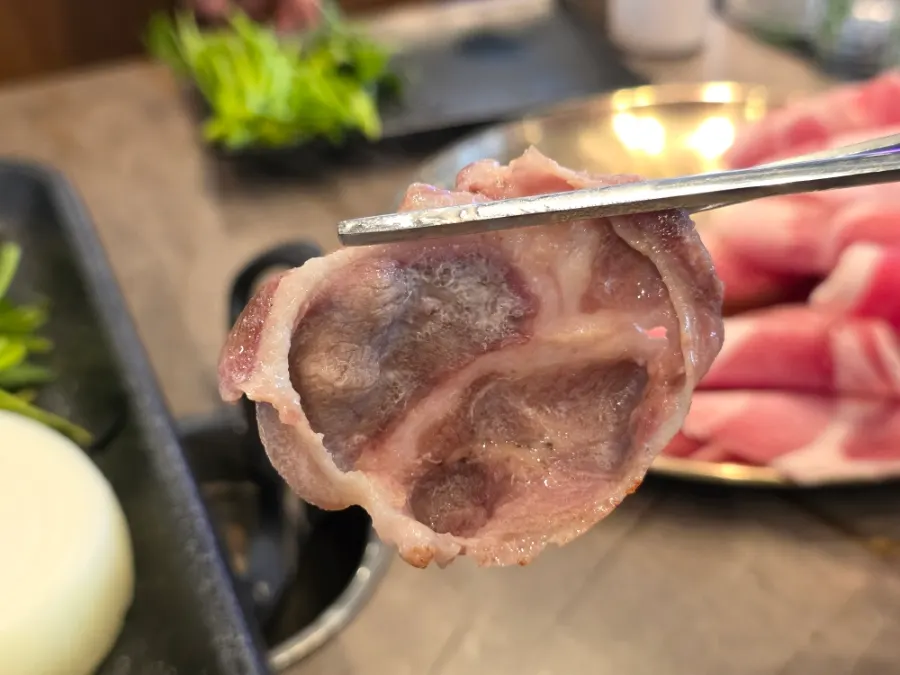 Thinly sliced raw duck chadol, 350g