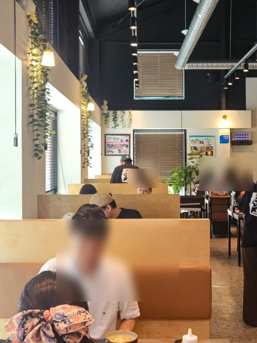 프라이빗 룸 좌석 내부