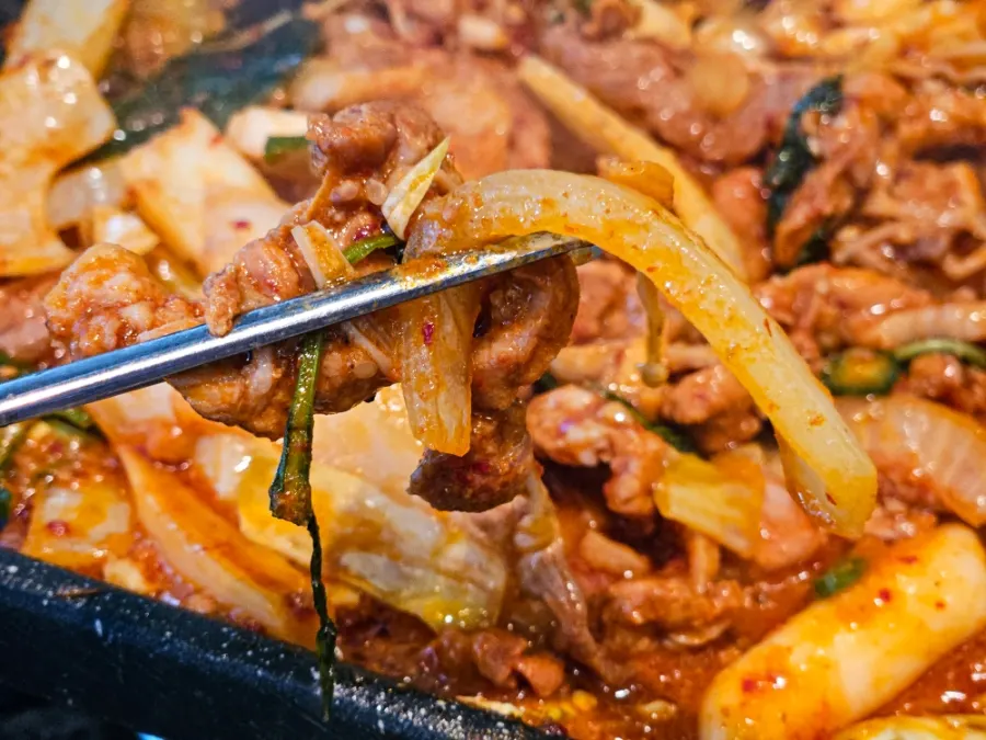 상추에 싸 먹는 오리주물럭 쌈
