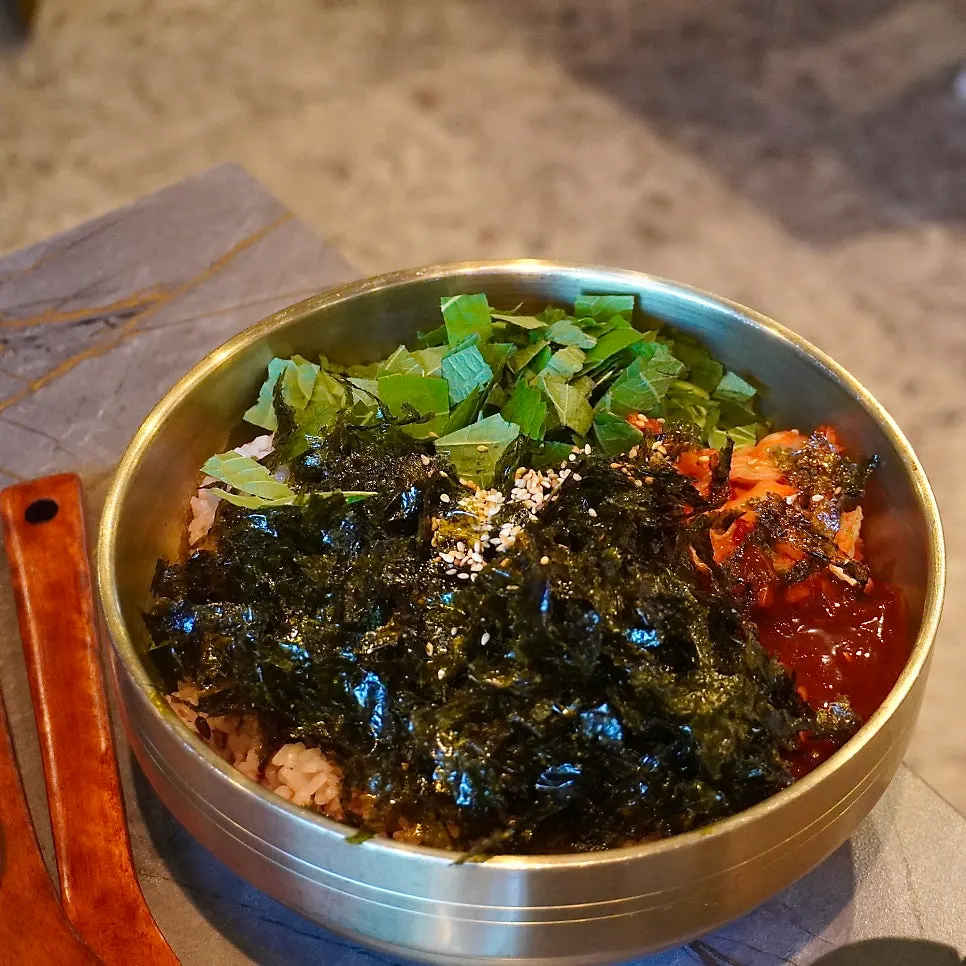 오리주물럭 야채쌈 곁들임