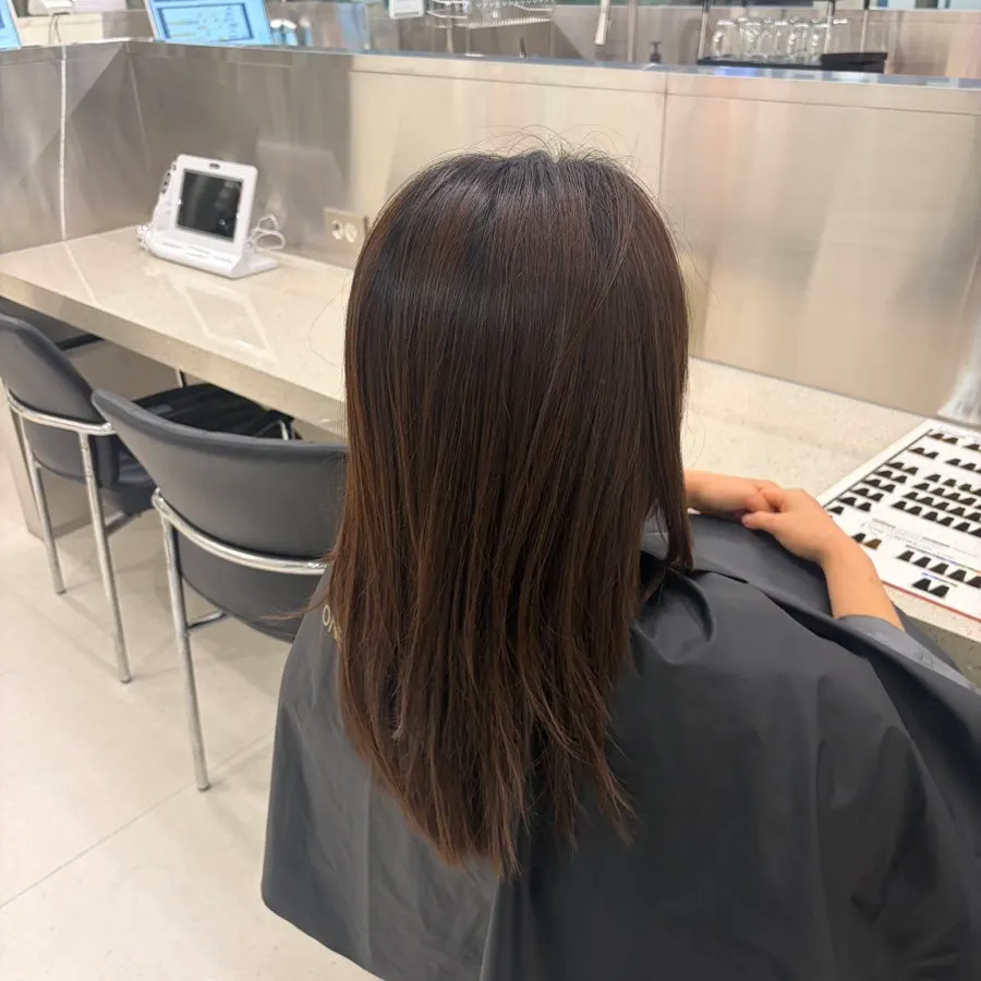 Consultation for matte brown hair color