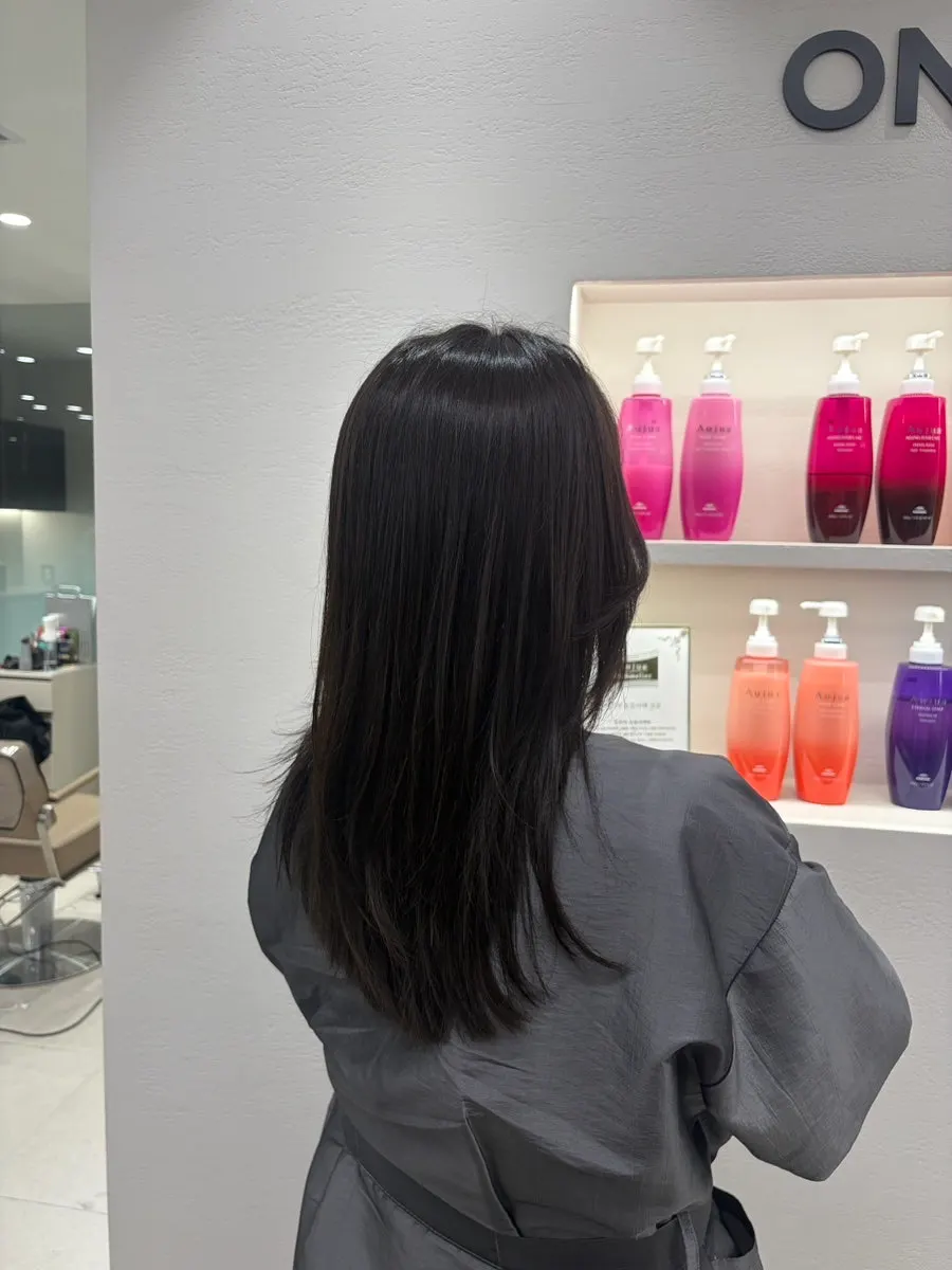 Evenly blended tone-down color result