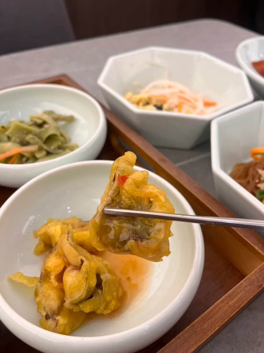 Plate of refillable fried eggplant