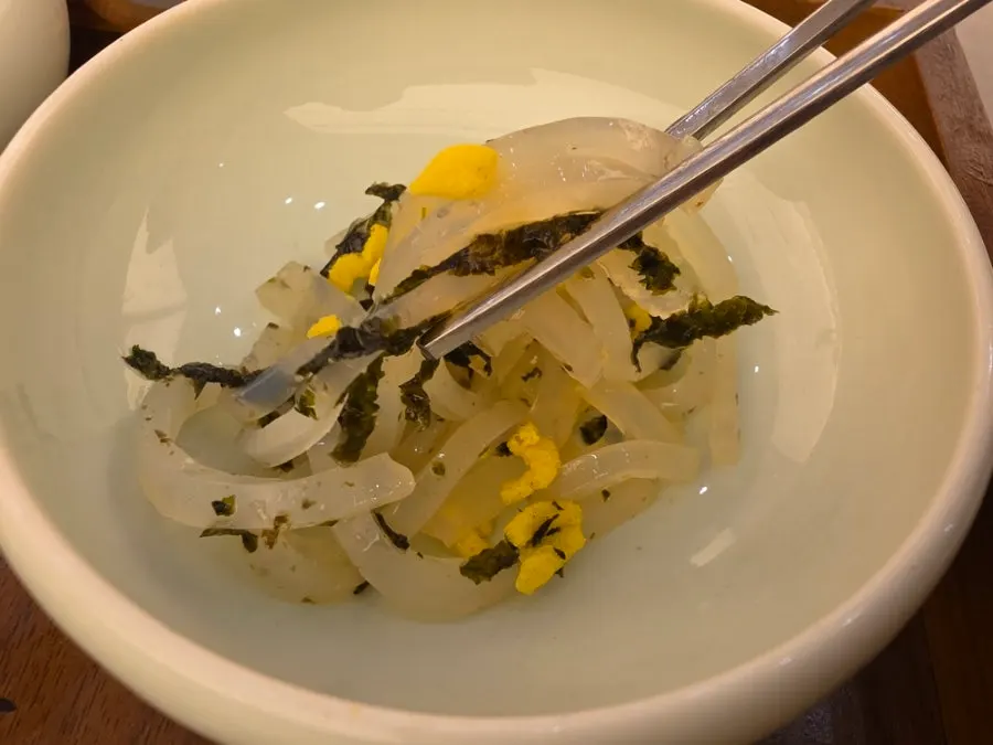 담백한 우뭇가사리 반찬