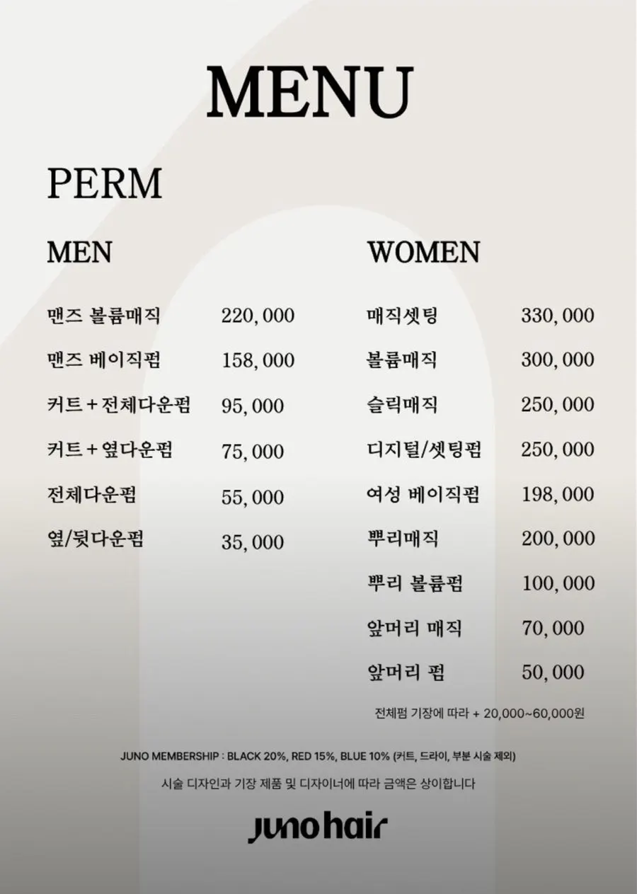 Dye treatment price information