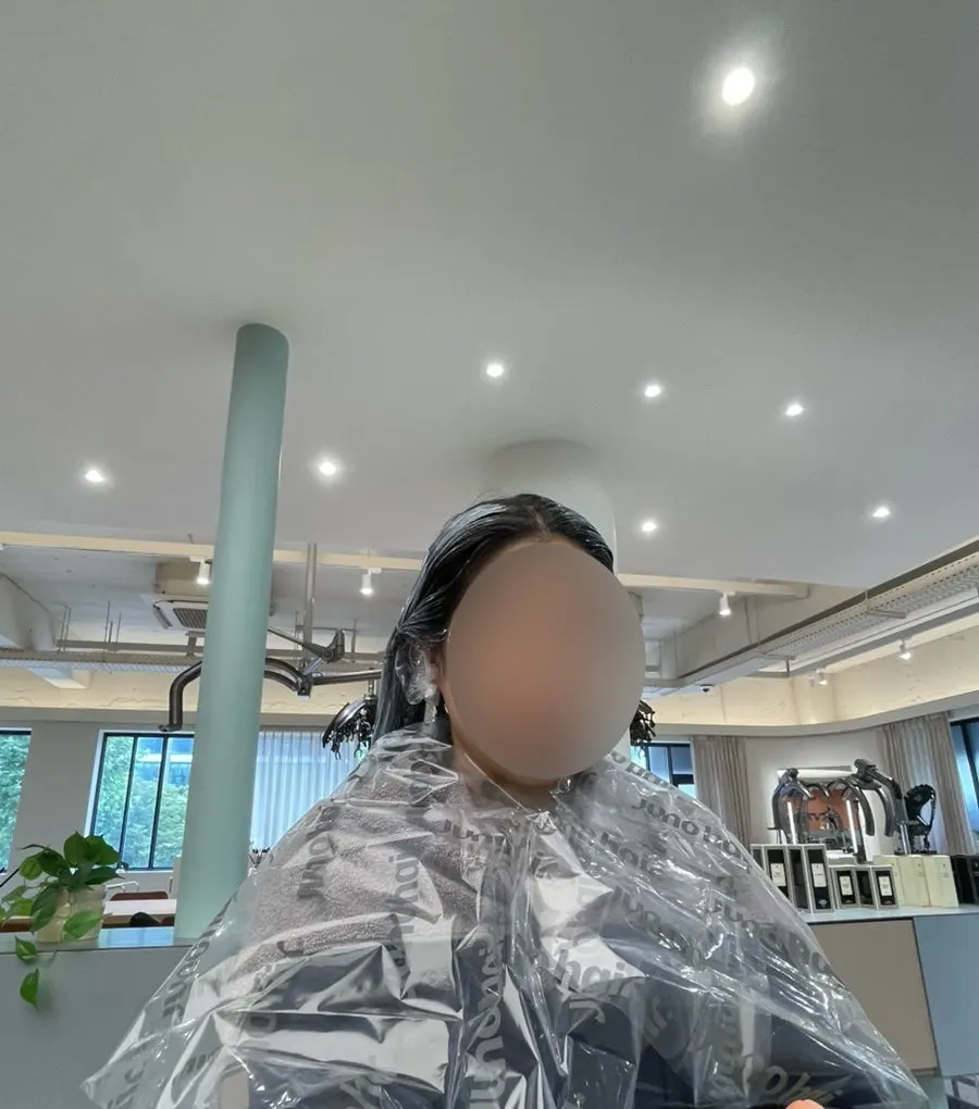 Applying dye after scalp protectant spray