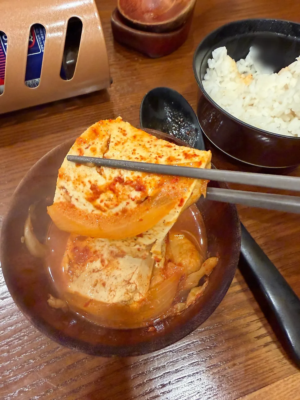 끓으면서 걸쭉해진 곱창전골 국물