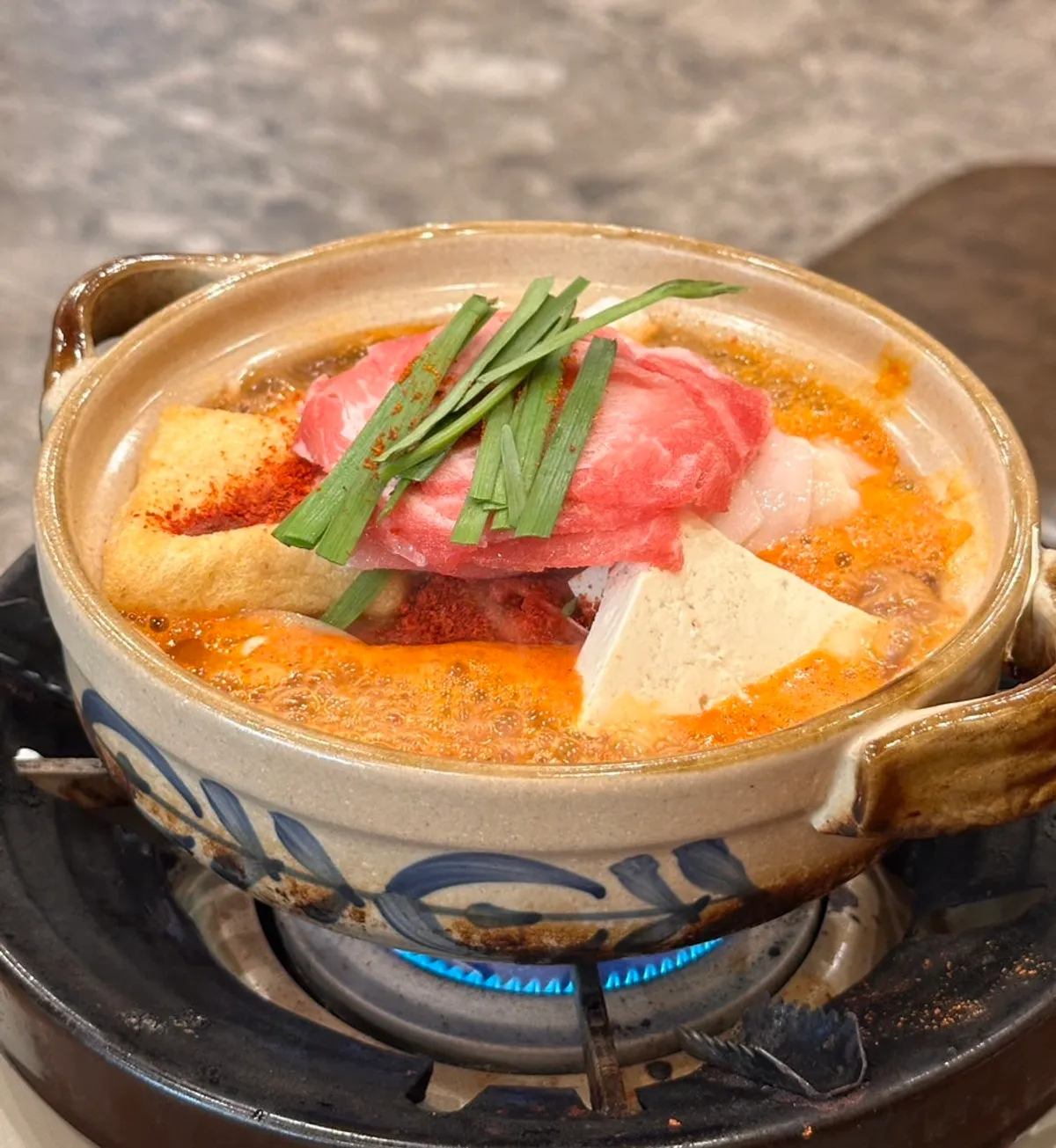 Single-serving daechang jeongol at Horangigul