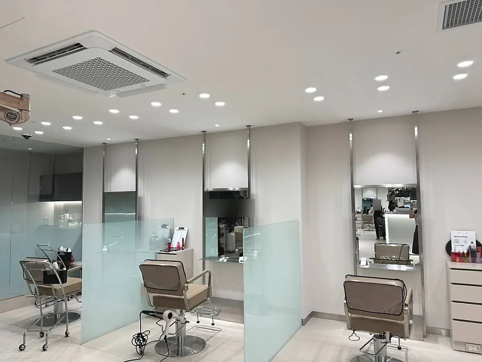 Clean hair salon interior
