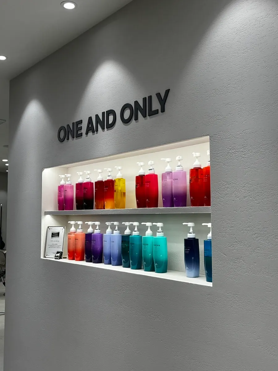 Bright, clean service area at One & Only Hair Gwacheon Government Complex Station