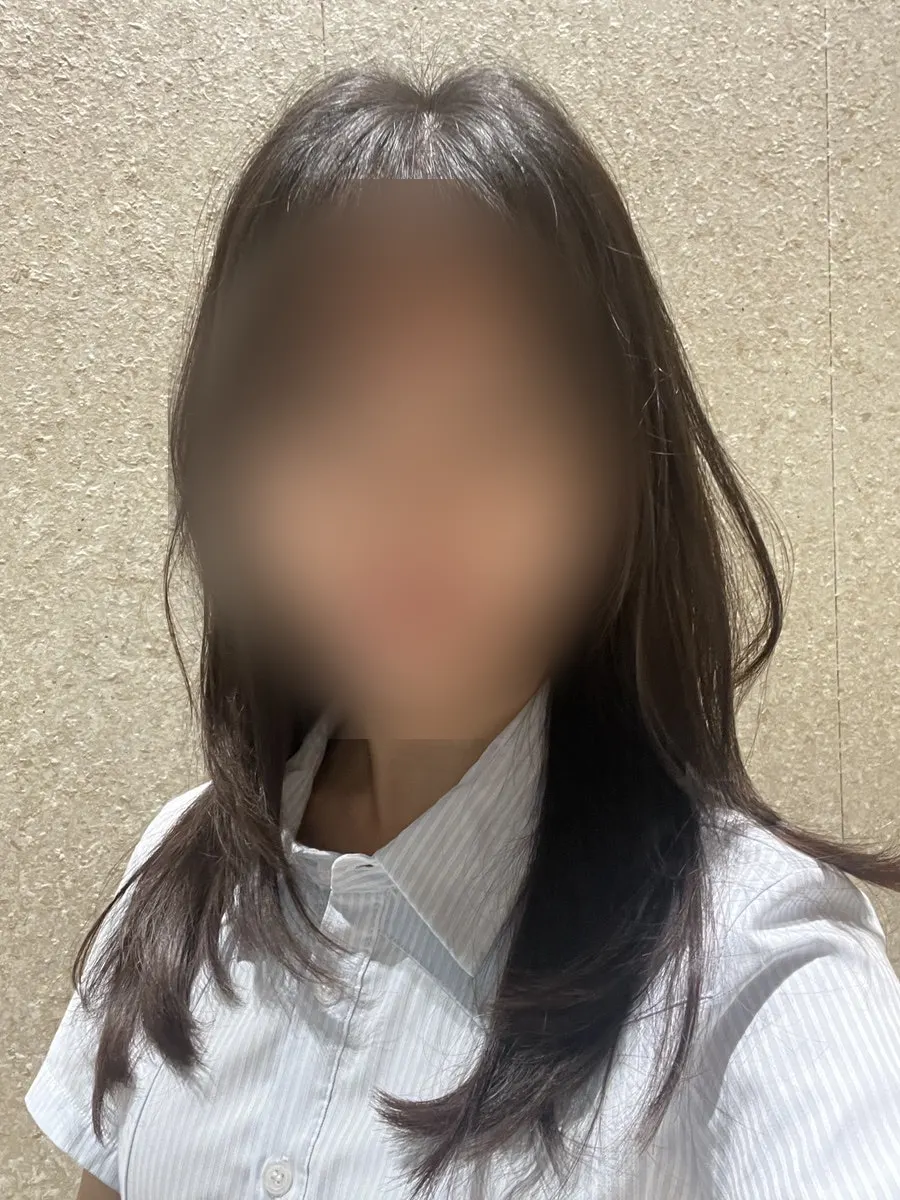 Layered cut styled with blow-dried volume