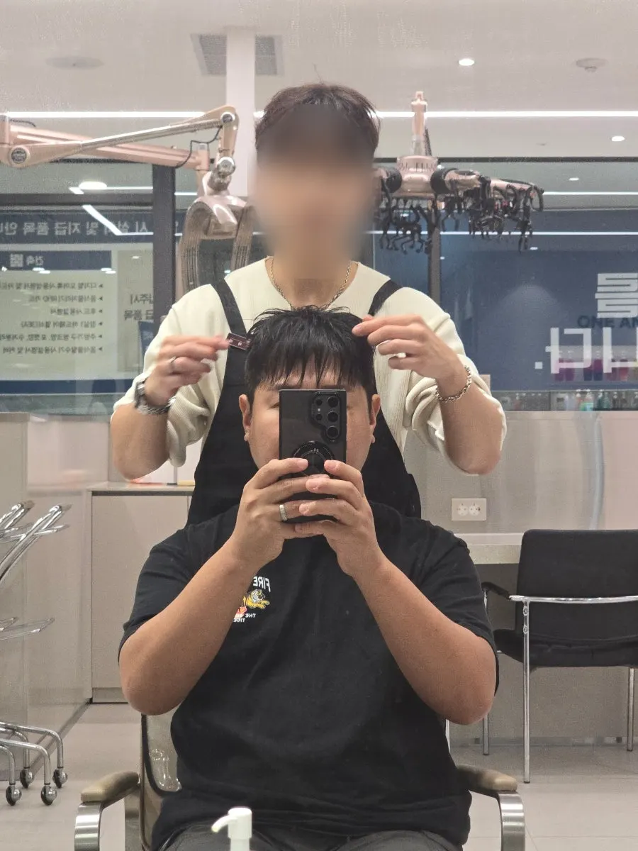 시그니처 펌 완성 후 전체 스타일