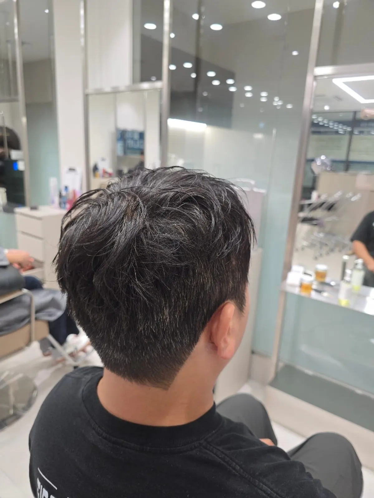 원앤온리헤어 과천청사역점 남자 시그니처 펌 결과