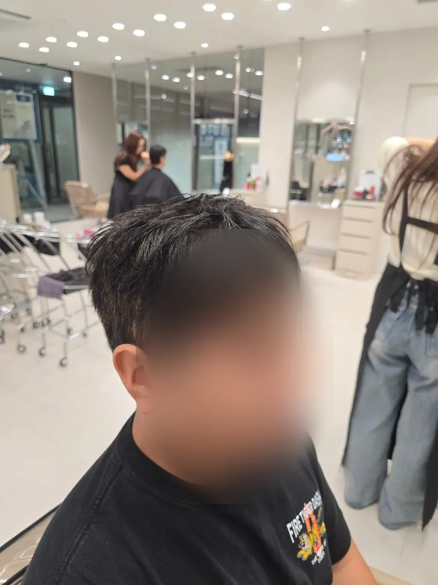변화를 준 남자 펌 마지막 스타일 컷
