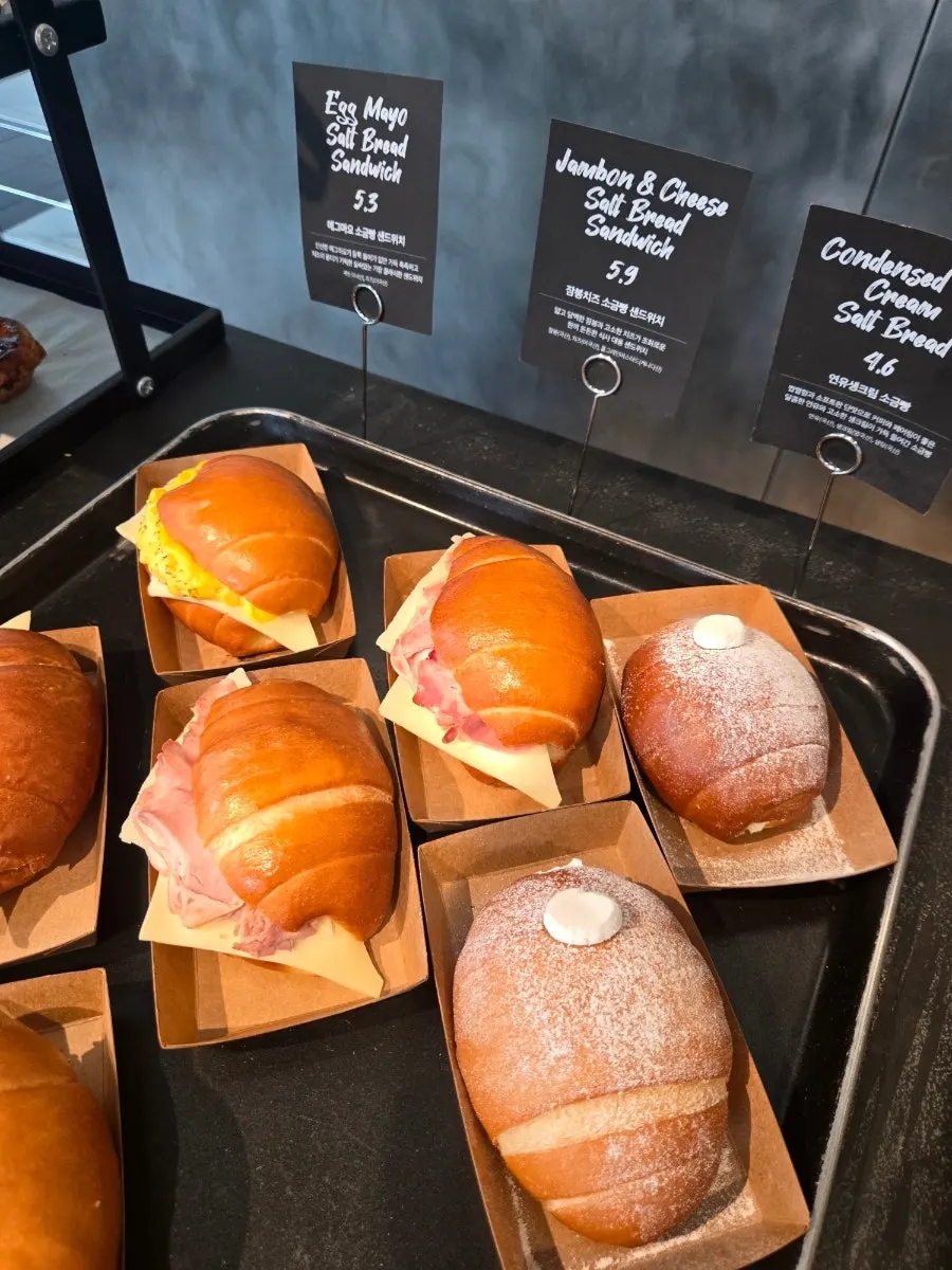 Bakery display with scones