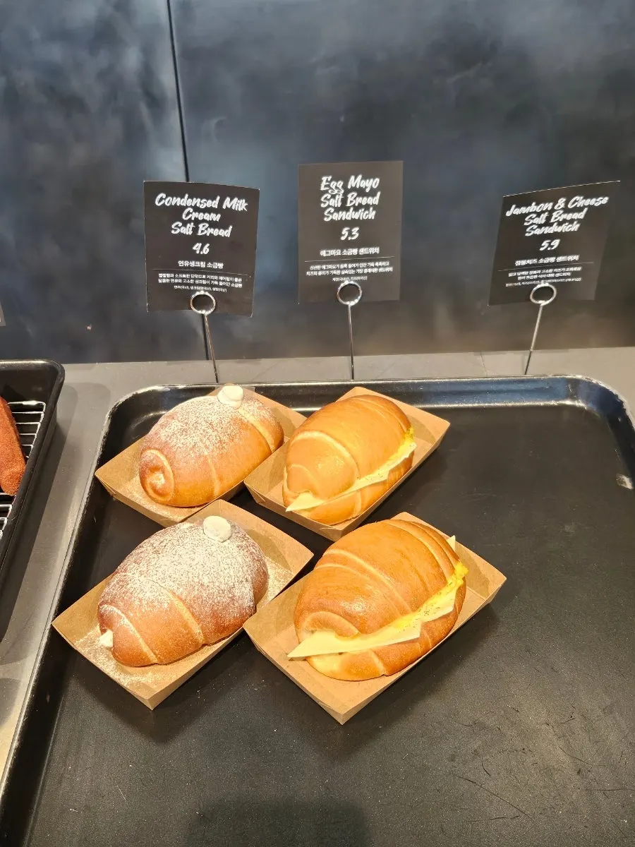 New York cheesecake and house-made butter bars in the display case