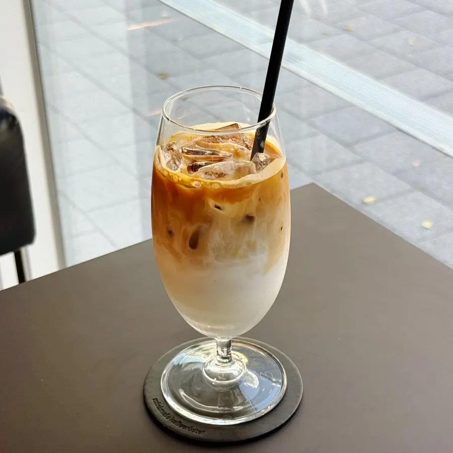 A cup of Helsinki Latte with condensed milk