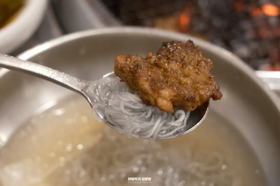 A bowl of nutty scorched rice soup