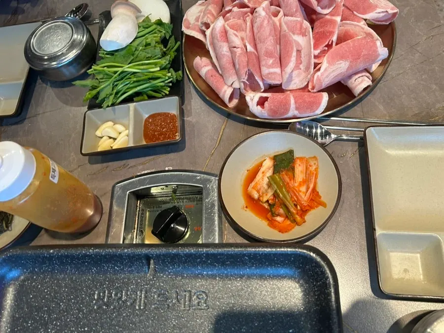 먼저 주문한 오리차돌구이 3인분