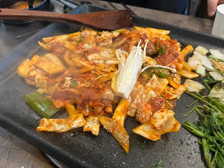 맛있게 익은 차돌 오리고기