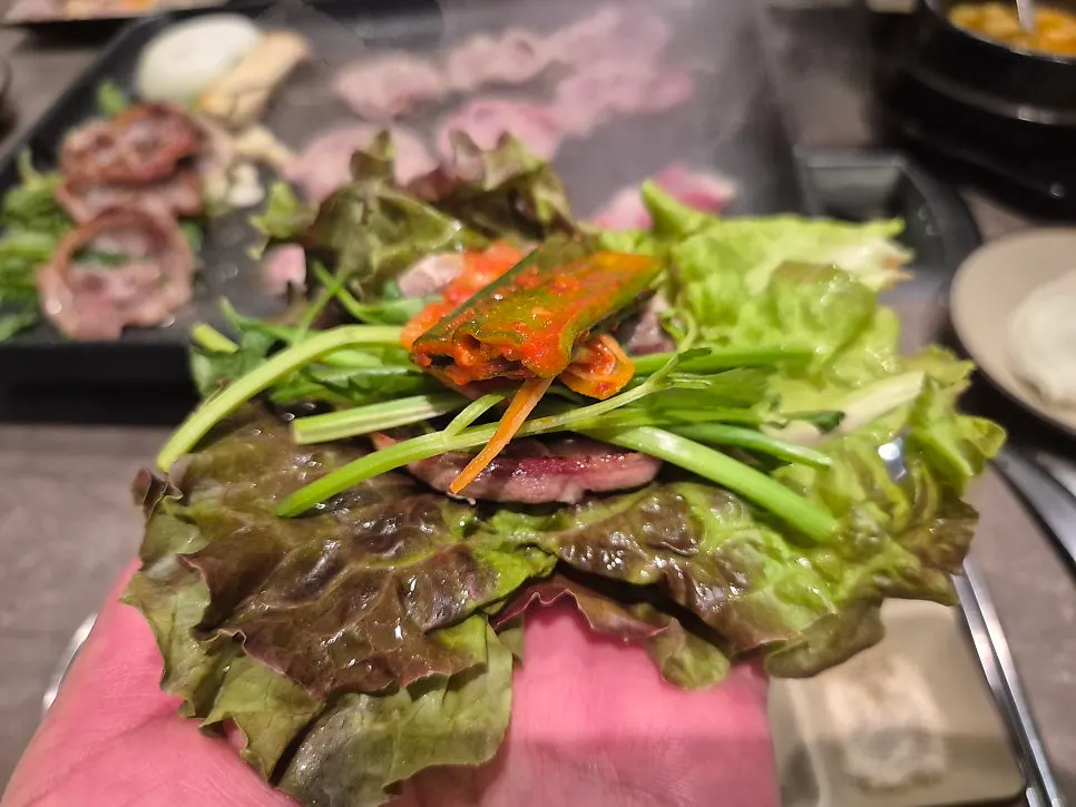 더차돌 쌈야채 접시