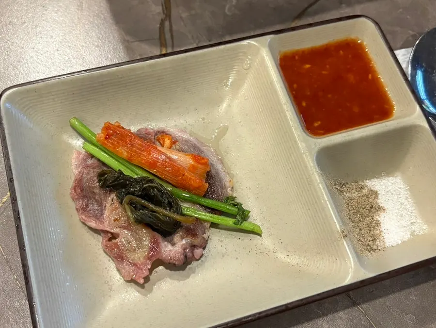 Duck chadol wrapped in minari