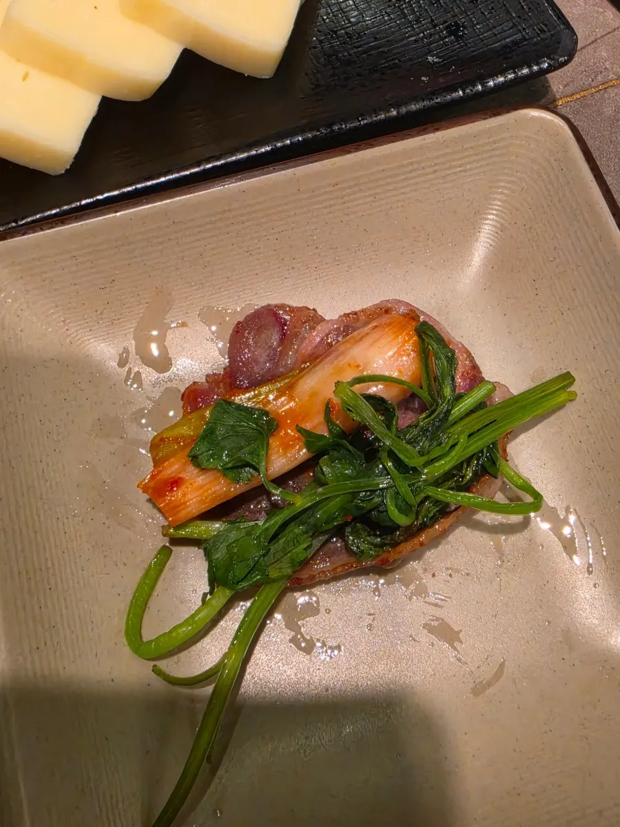 Duck chadol BBQ with side dishes
