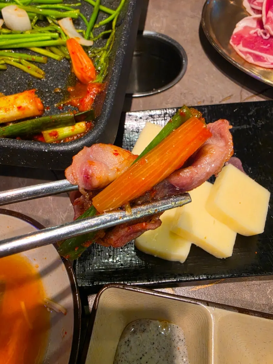 Fresh wrap vegetables from the self-bar
