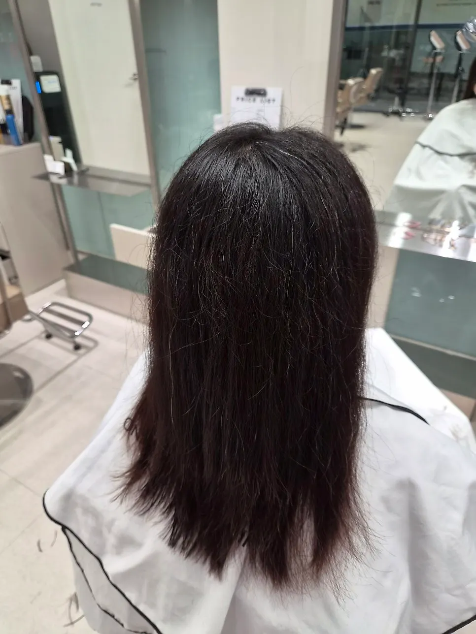 자연스러운 C컬 요청 시술 사진