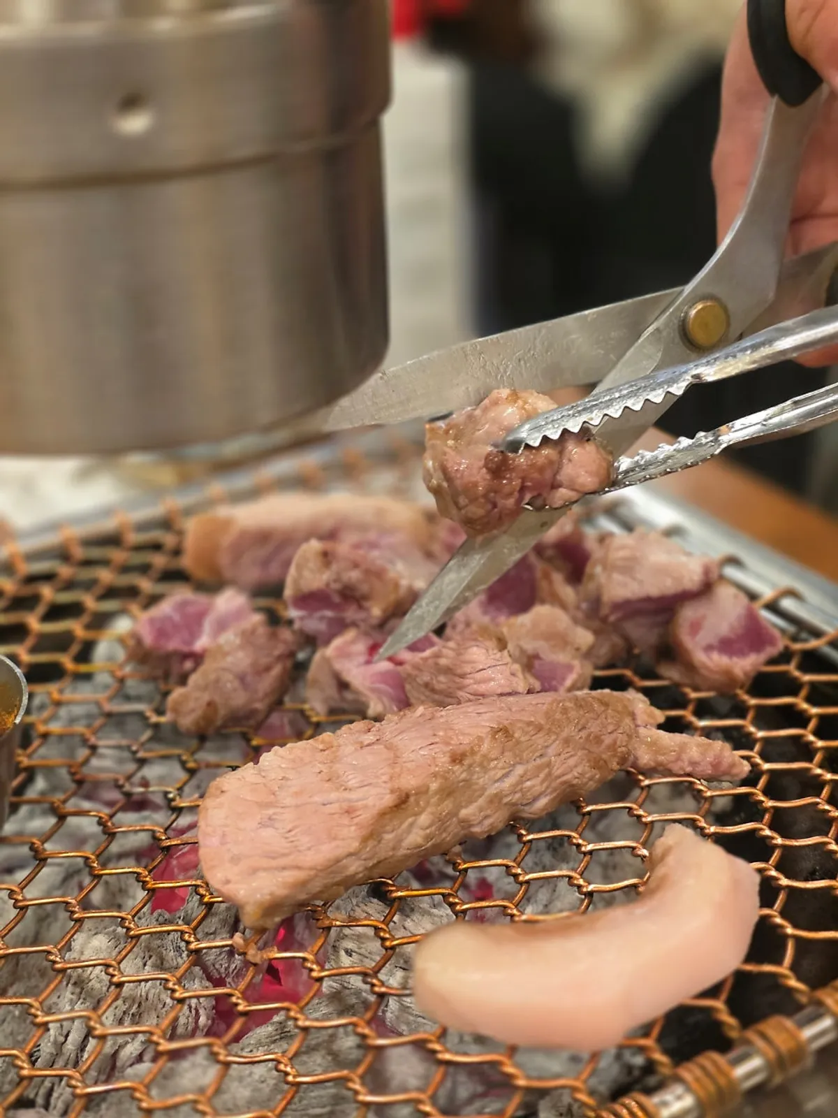 Black pork with myeoljeot dipping sauce